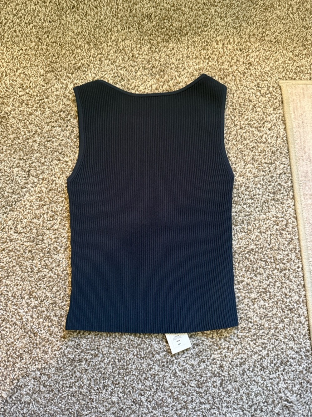 Aritzia Black Ribbed Sleeveless Tank